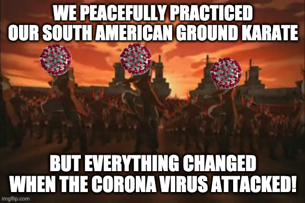 COVID-19 meme about BJJ and social distancing